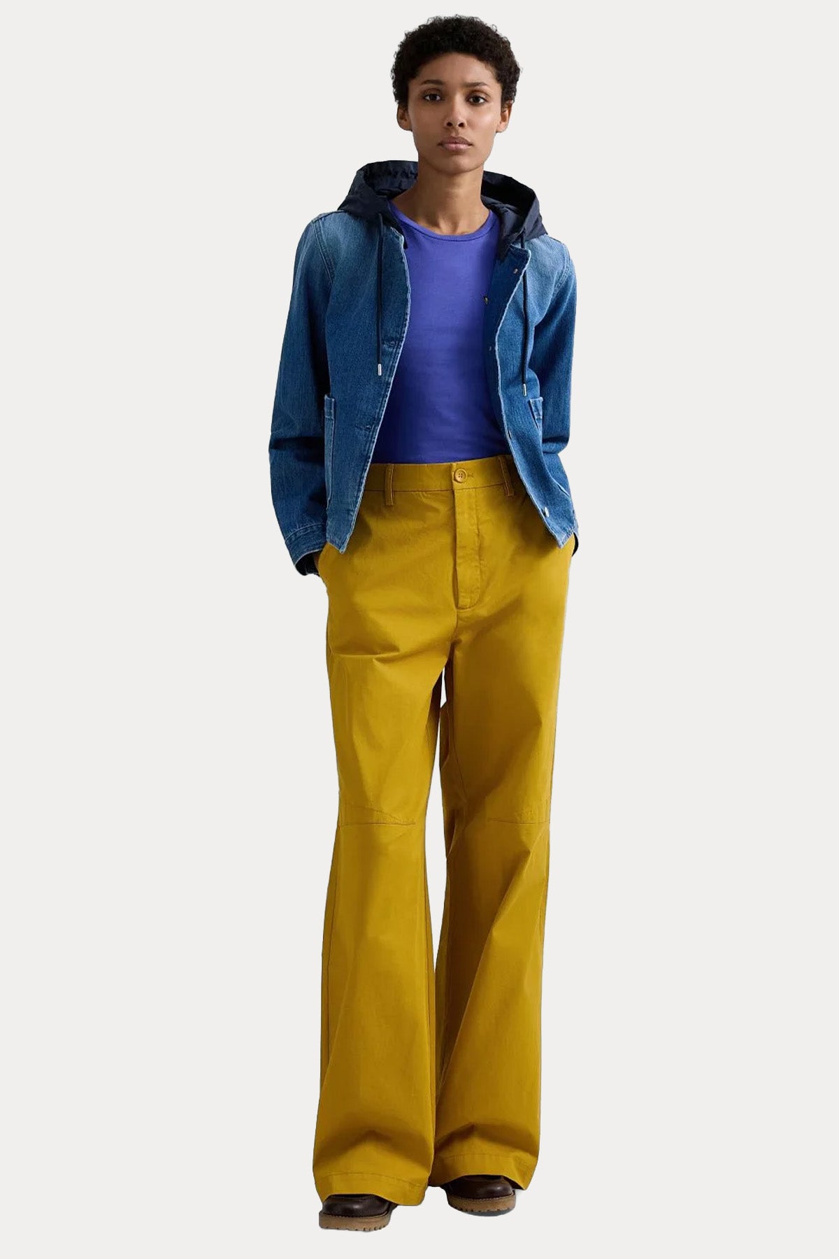 Replay Relaxed Fit Kapüşonlu Denim Ceket-Ceket-Libas