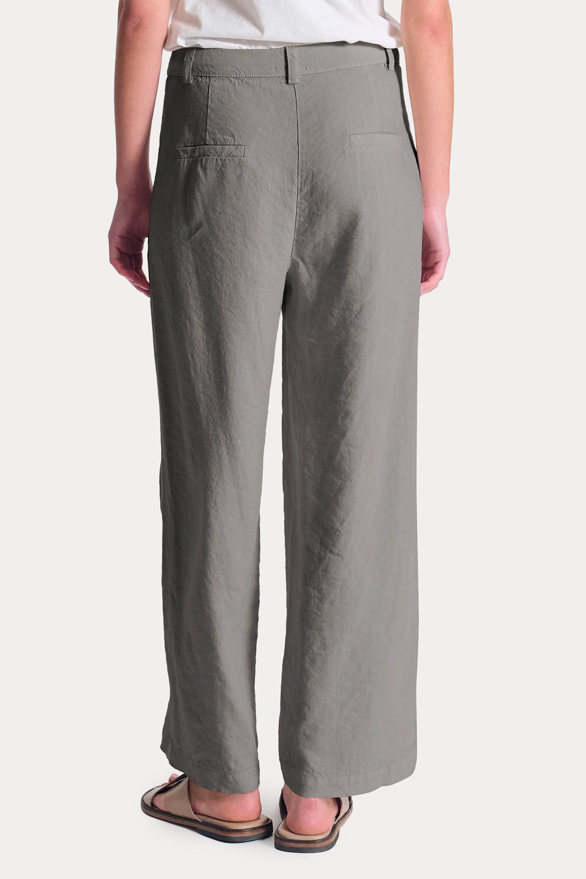 Transit Relaxed Fit Streç Keten Pantolon-Pantolon-Libas