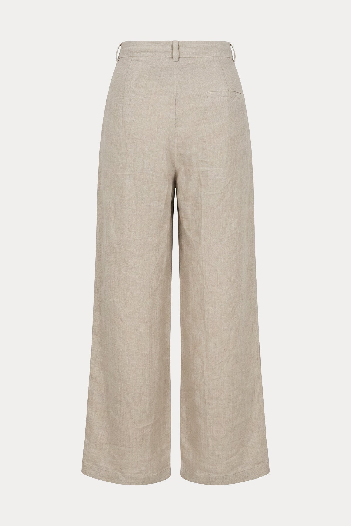 Transit Relaxed Fit Yüksek Belli Keten Pantolon