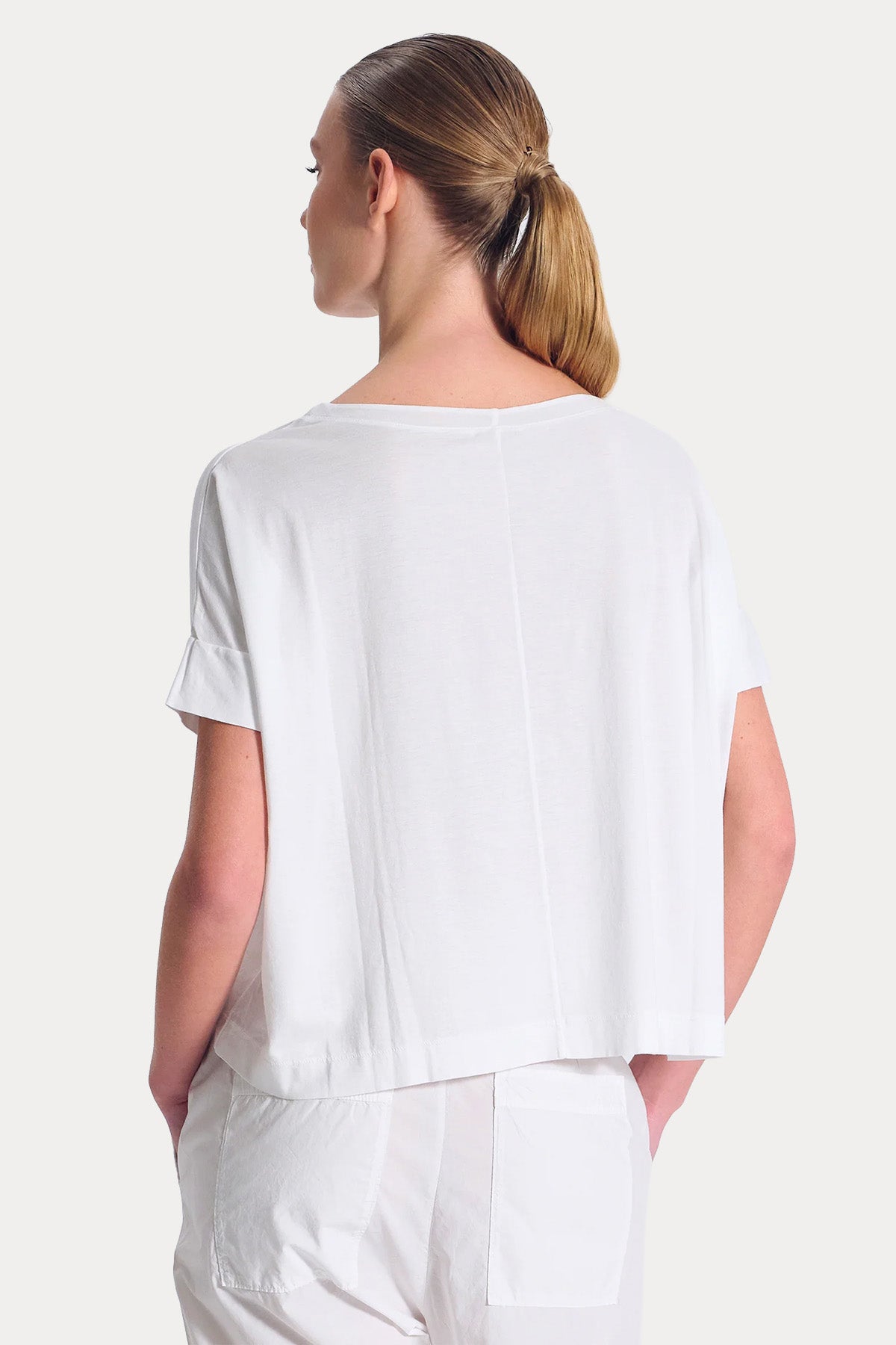 Transit Relaxed Fit Geniş Yuvarlak Yaka T-shirt-T-shirt-Libas