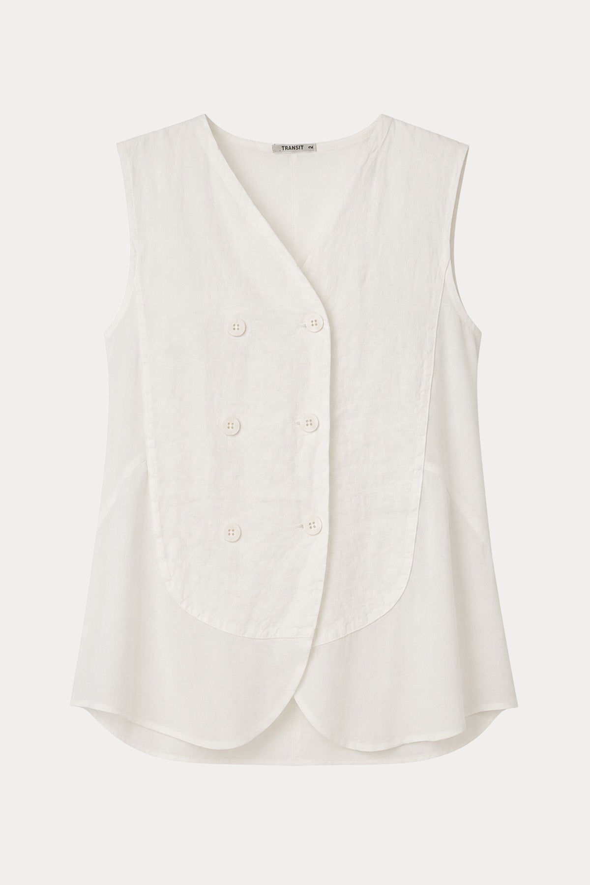 Transit Relaxed Fit Kruvaze Keten Yelek