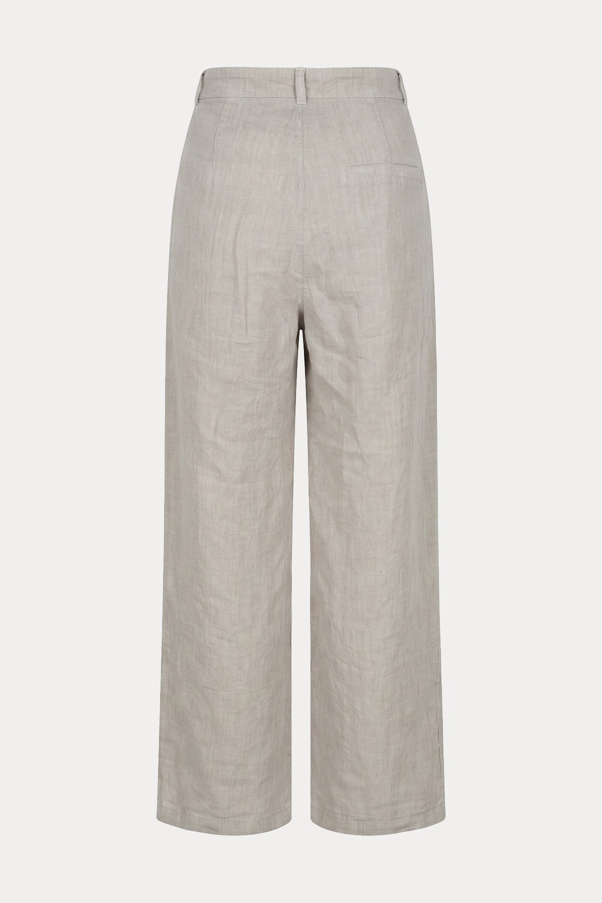 Transit Relaxed Fit Yüksek Belli Keten Pantolon