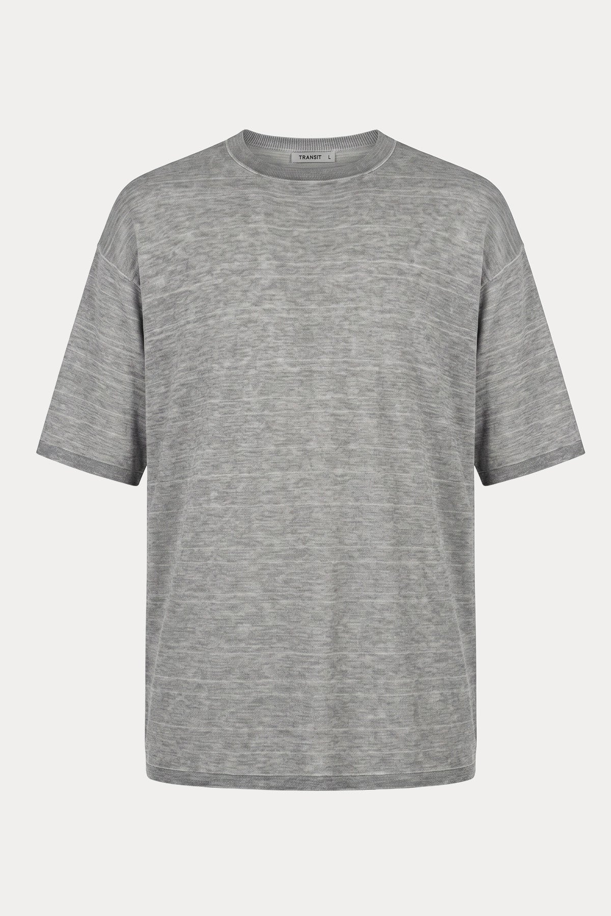 Transit Geniş Kesim İnce Dokulu T-shirt
