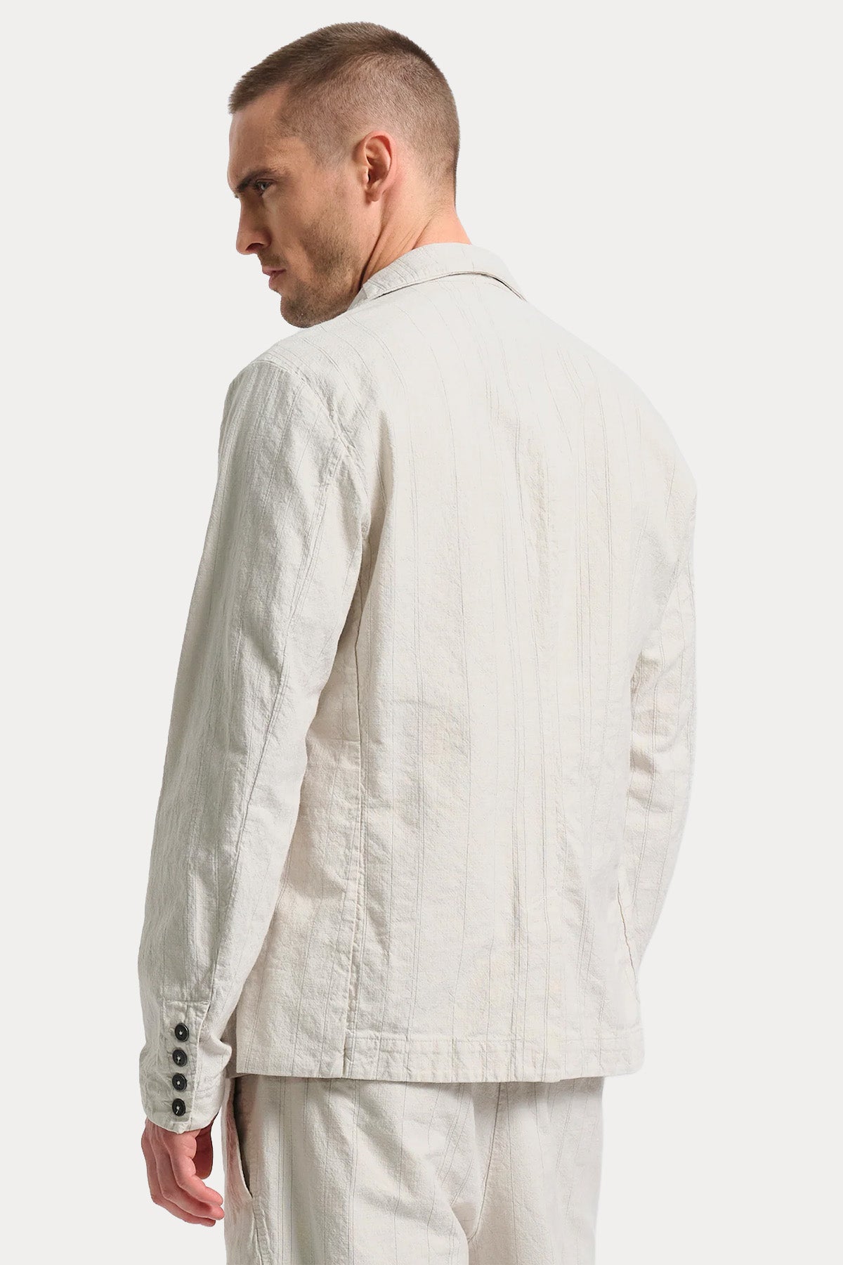 Transit Regular Fit Çizgili Blazer Ceket-Ceket-Libas