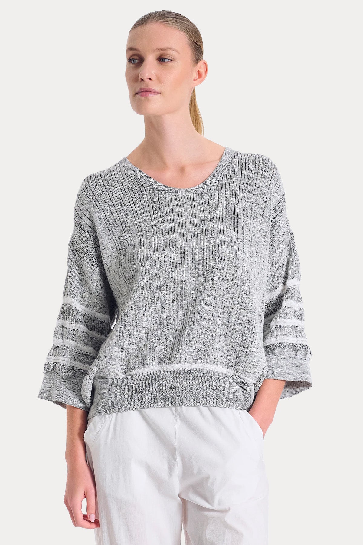 Transit Relaxed Fit Örgü Triko-Triko-Libas