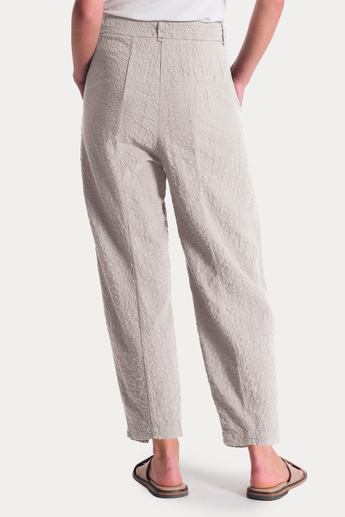 Transit Loose Fit Dokulu Kumaş Pantolon-Pantolon-Libas
