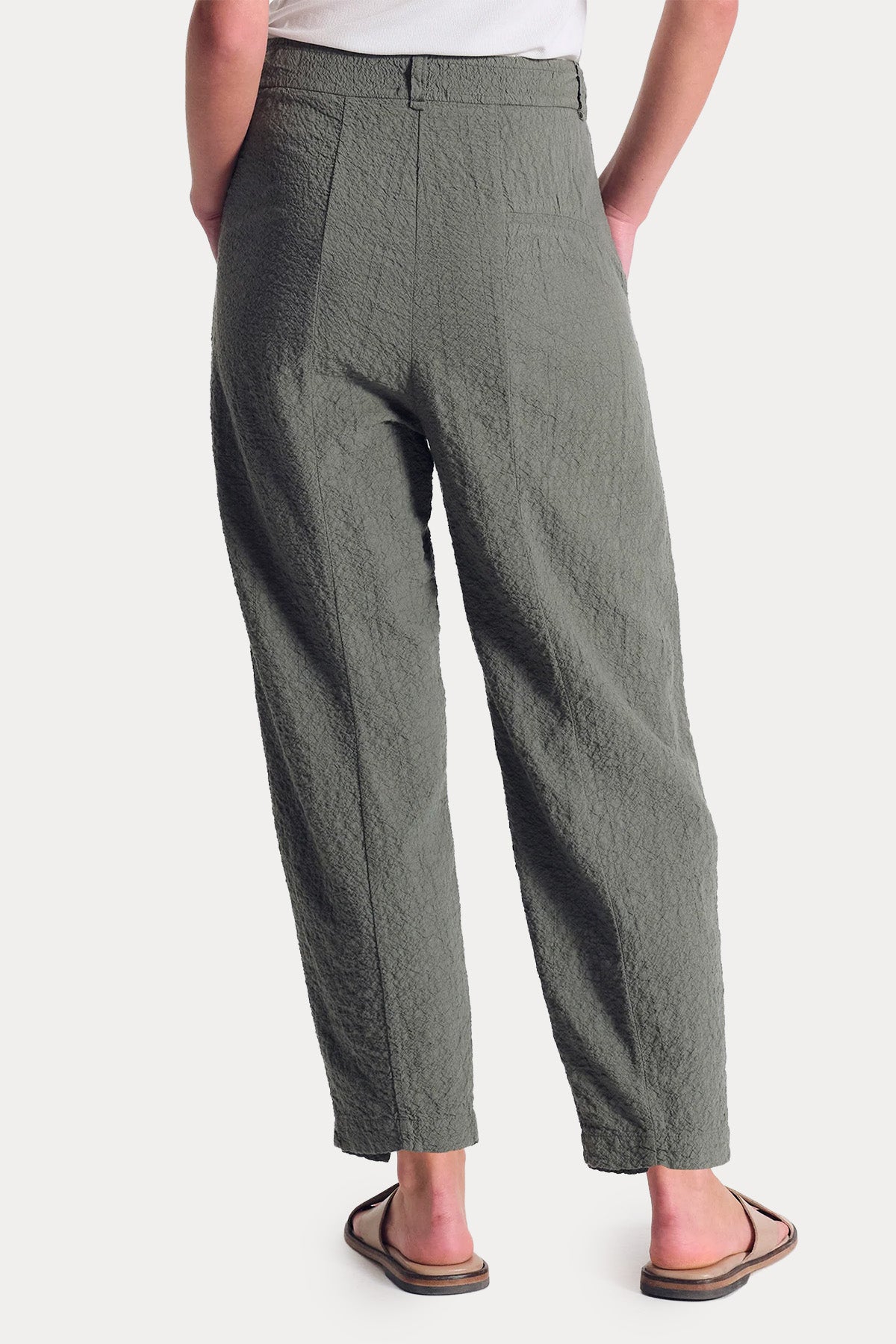 Transit Loose Fit Dokulu Kumaş Pantolon-Pantolon-Libas