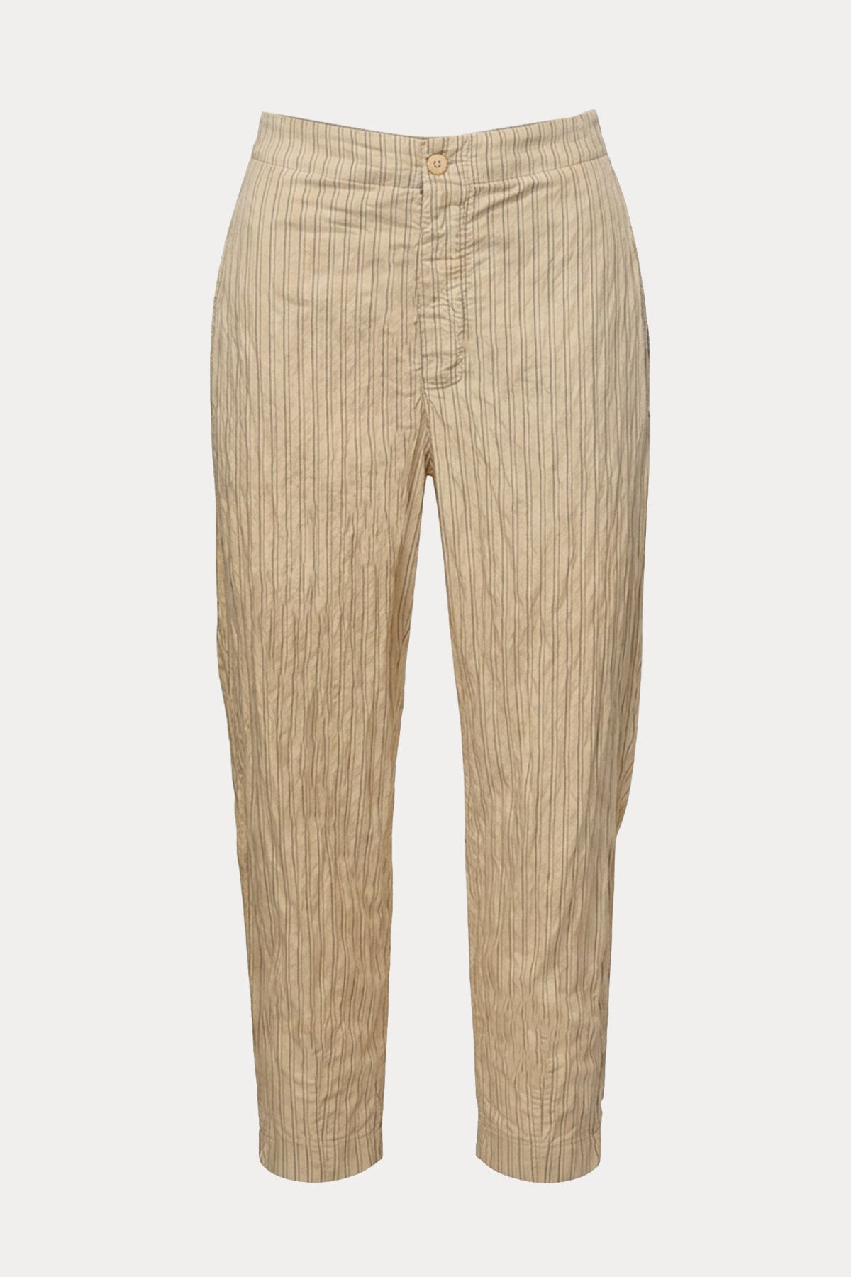 Transit Relaxed Fit Beli Lastikli Yandan Cepli Çizgili Pantolon