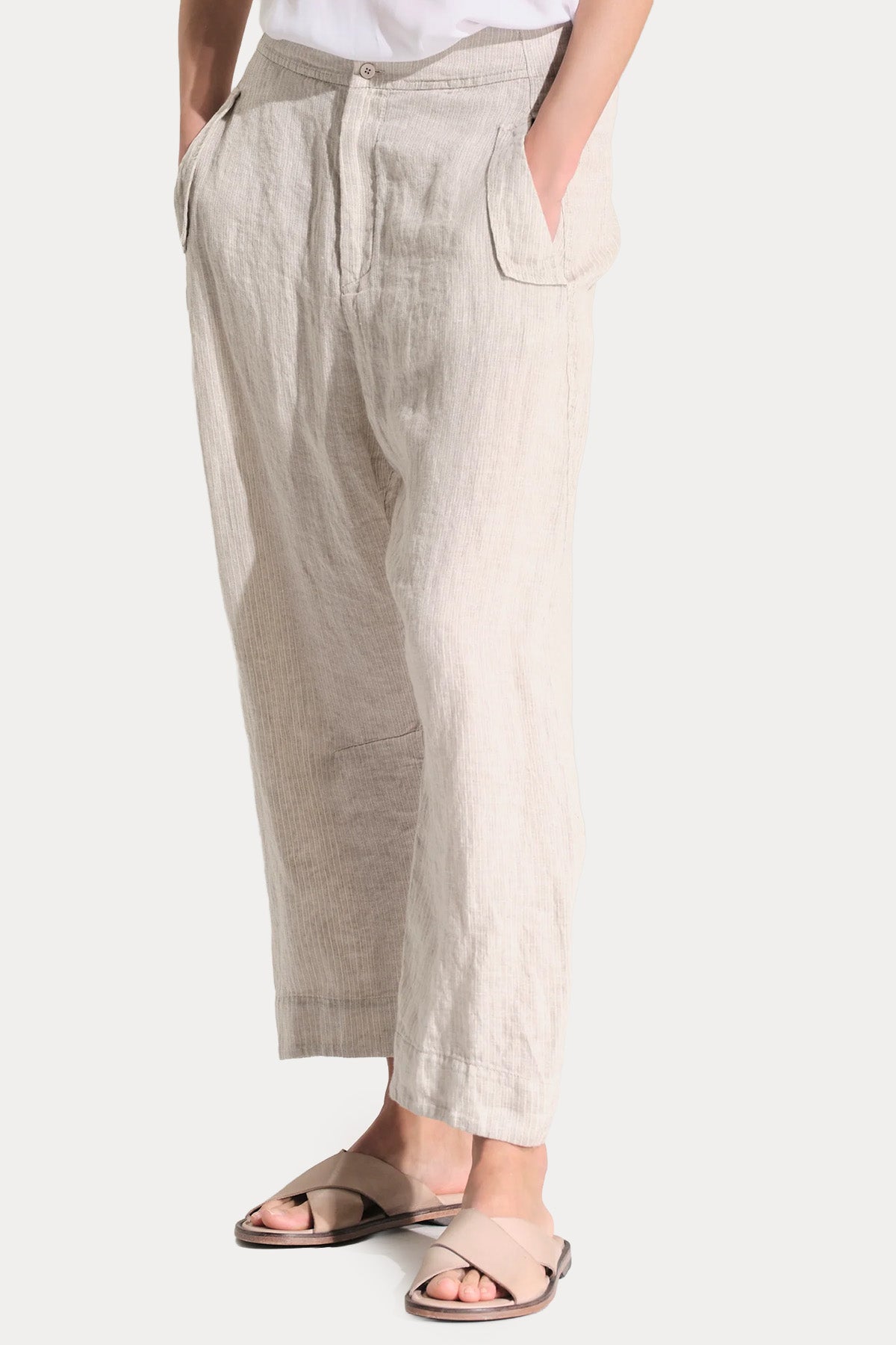Transit Relaxed Fit Keten Pantolon