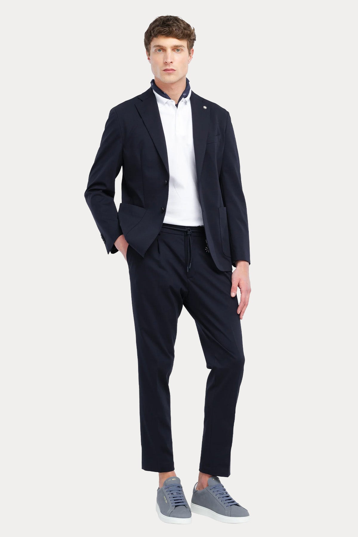 Manuel Ritz Slim Fit Tek Pile Beli Lastikli Streç Pantolon-Pantolon-Libas