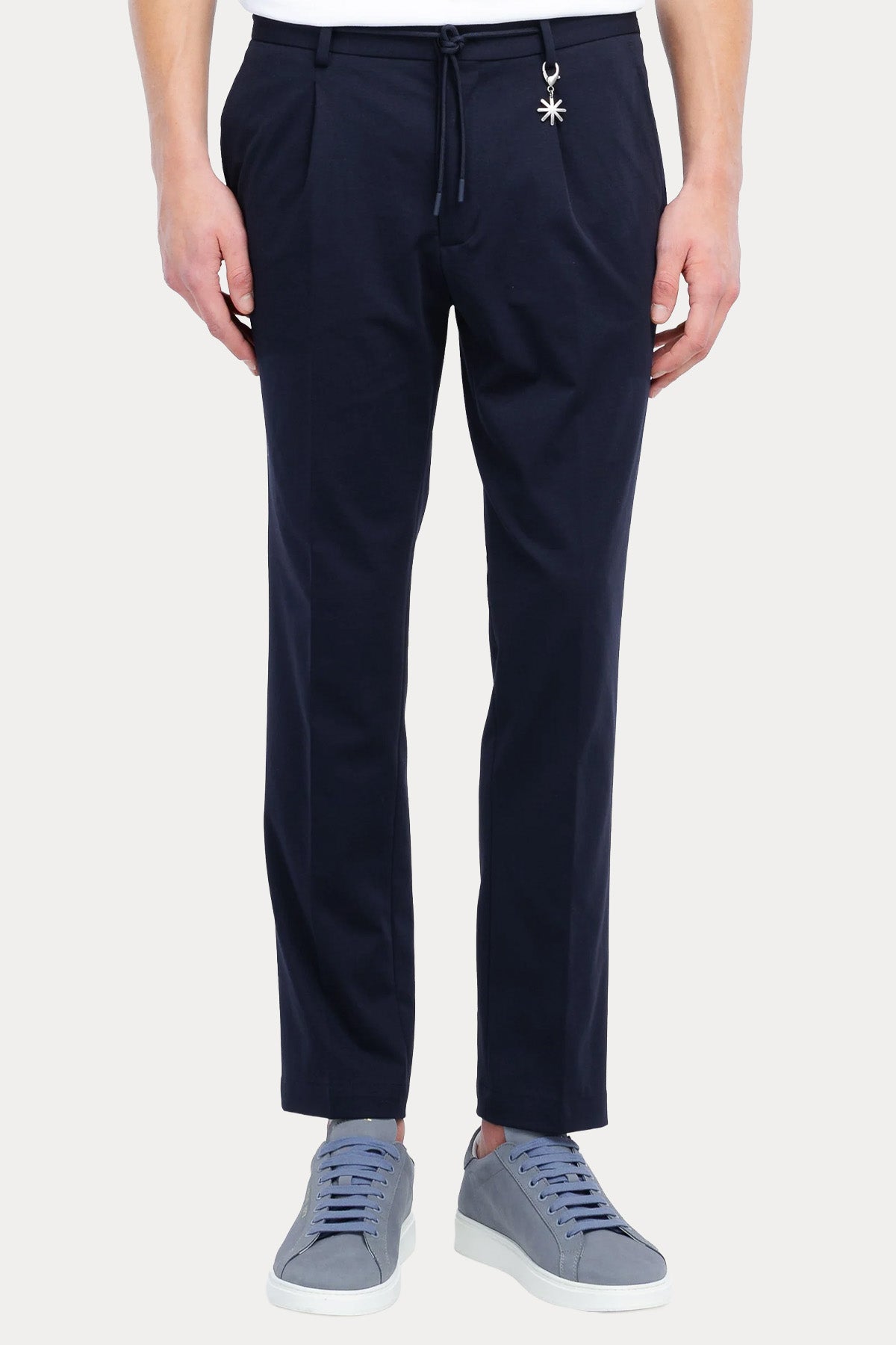 Manuel Ritz Slim Fit Tek Pile Beli Lastikli Streç Pantolon-Pantolon-Libas