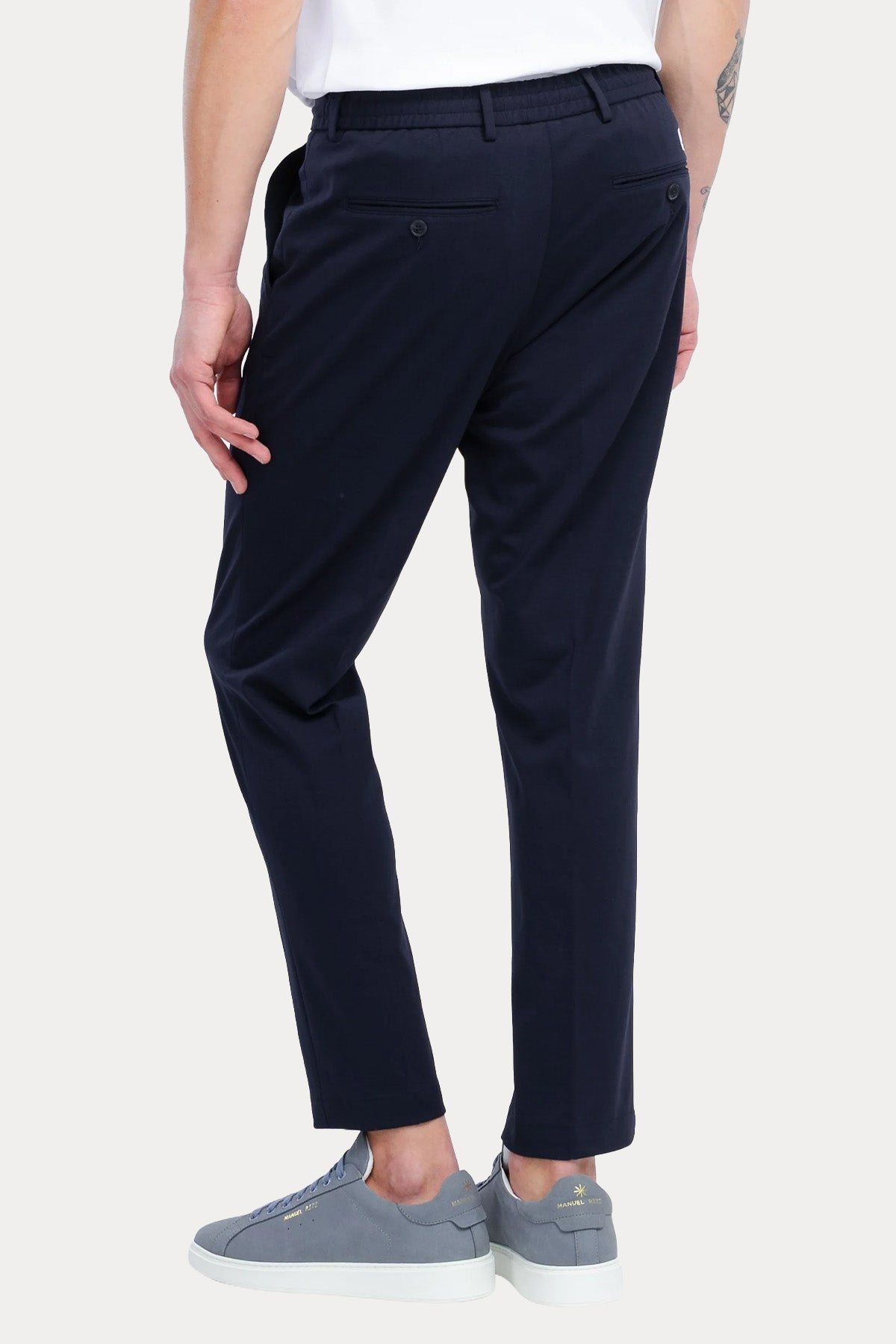 Manuel Ritz Slim Fit Tek Pile Beli Lastikli Streç Pantolon-Pantolon-Libas
