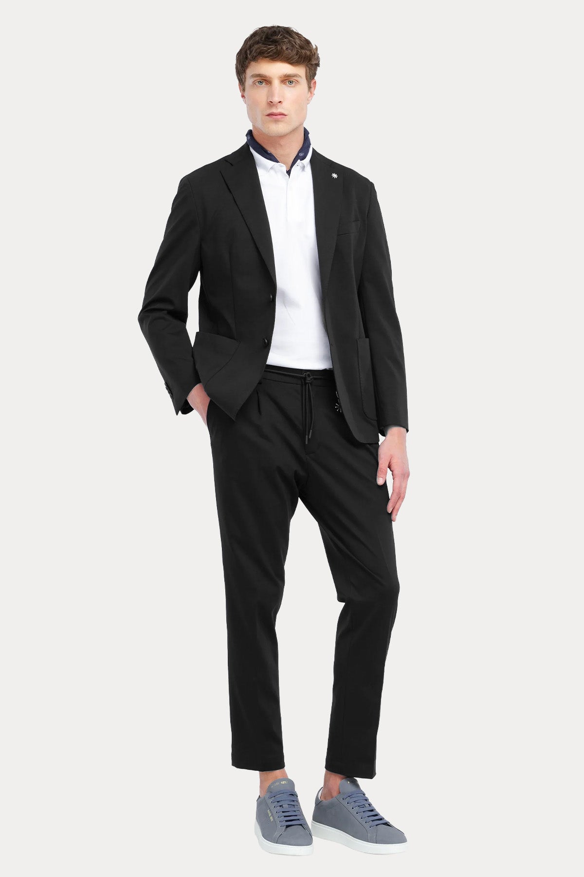 Manuel Ritz Slim Fit Tek Pile Beli Lastikli Streç Pantolon-Pantolon-Libas