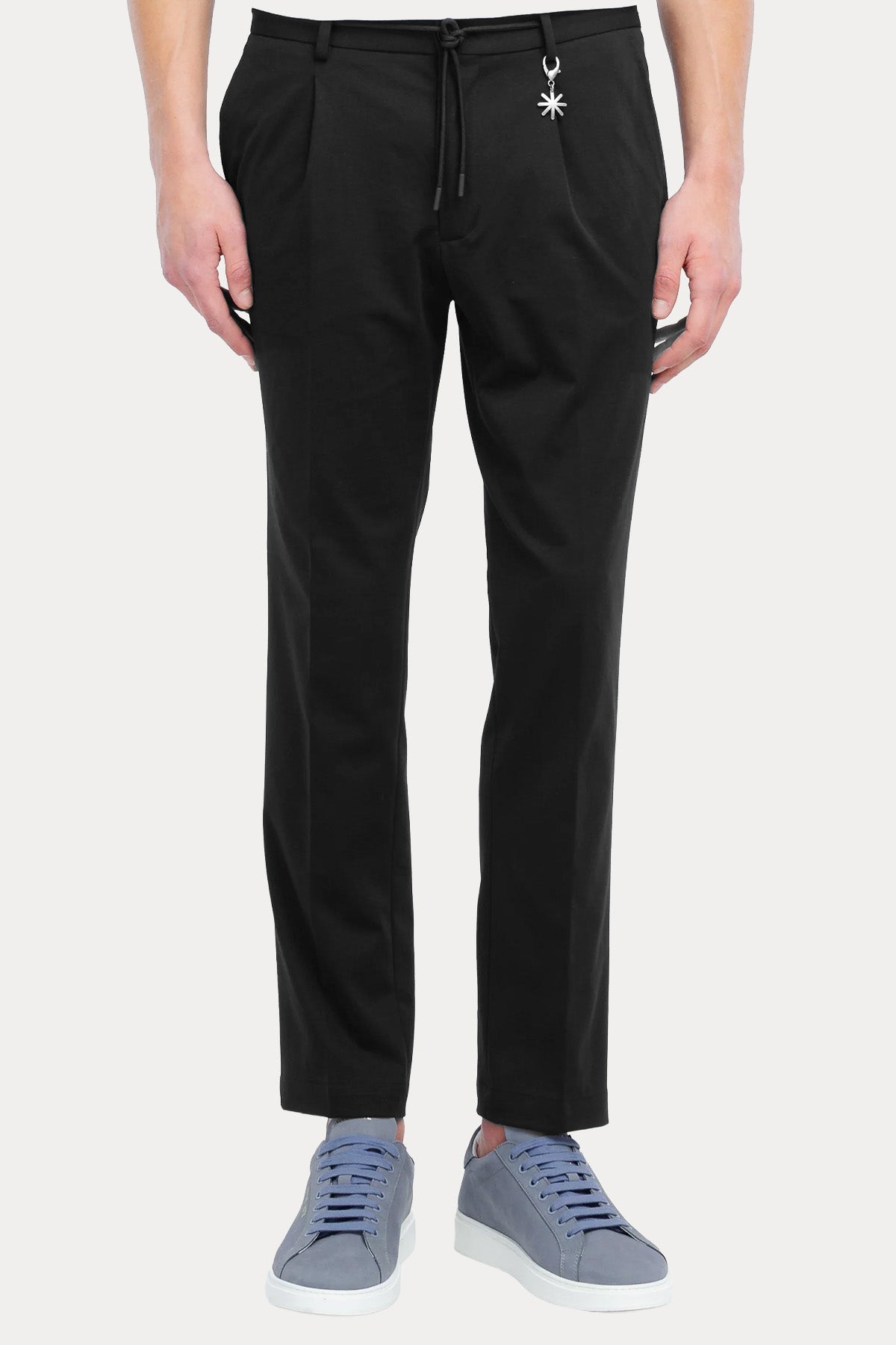 Manuel Ritz Slim Fit Tek Pile Beli Lastikli Streç Pantolon-Pantolon-Libas