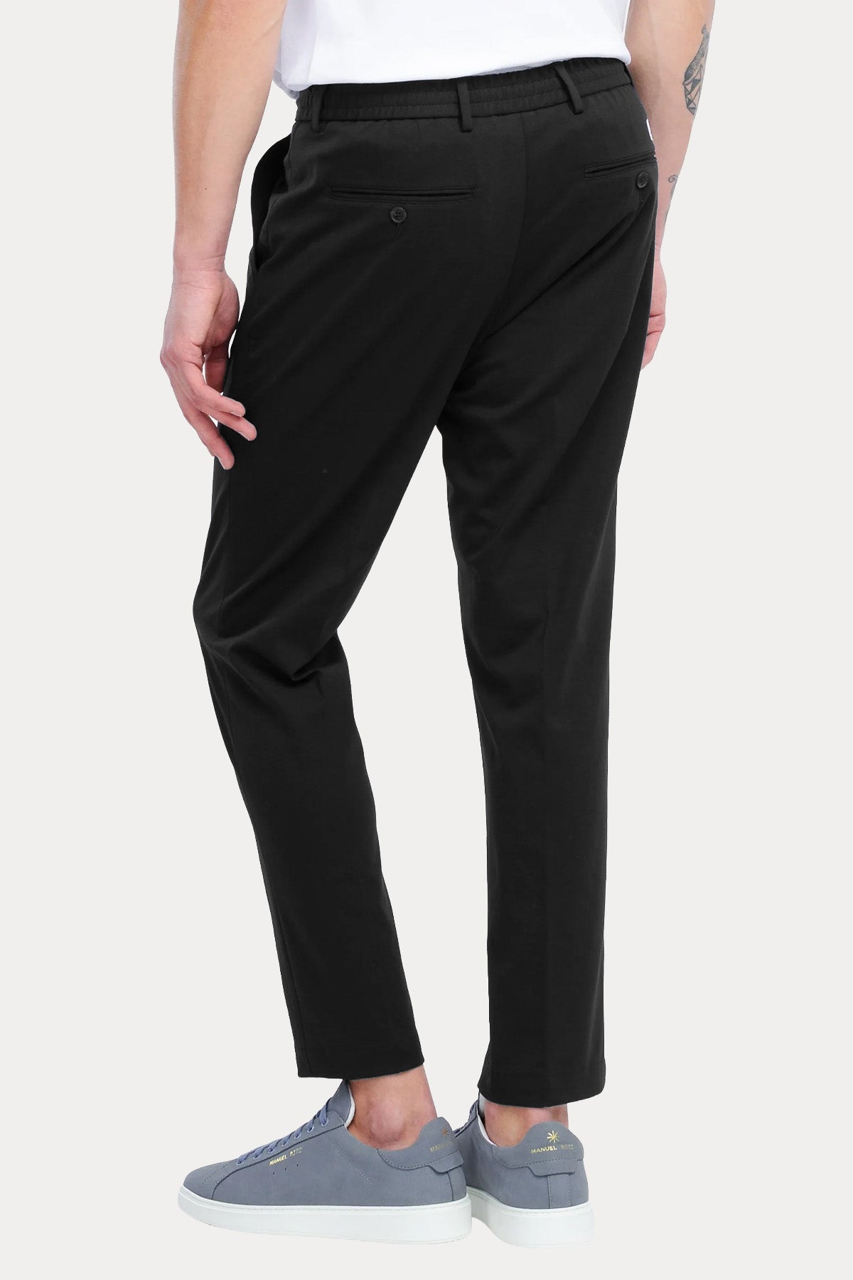 Manuel Ritz Slim Fit Tek Pile Beli Lastikli Streç Pantolon-Pantolon-Libas