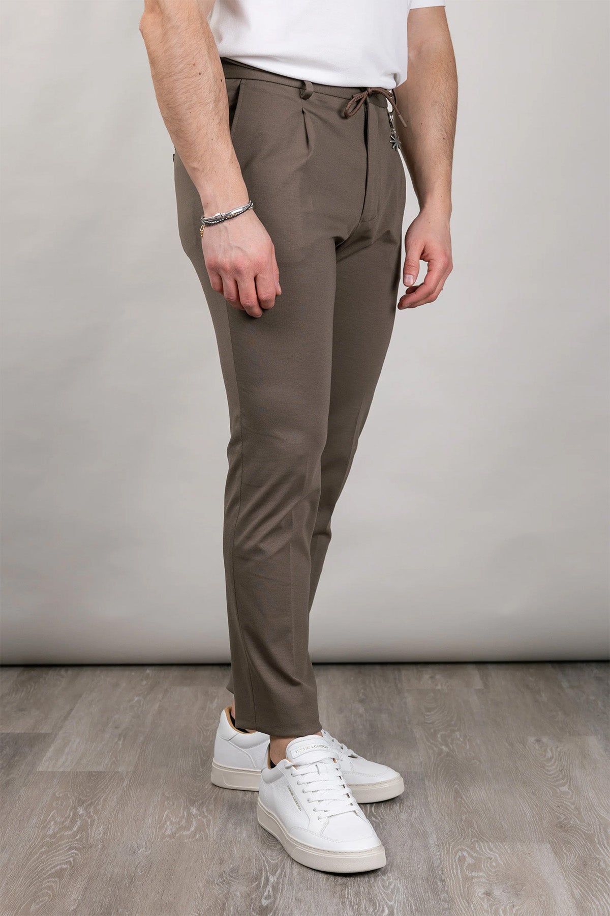 Manuel Ritz Slim Fit Tek Pile Beli Lastikli Streç Pantolon-Pantolon-Libas