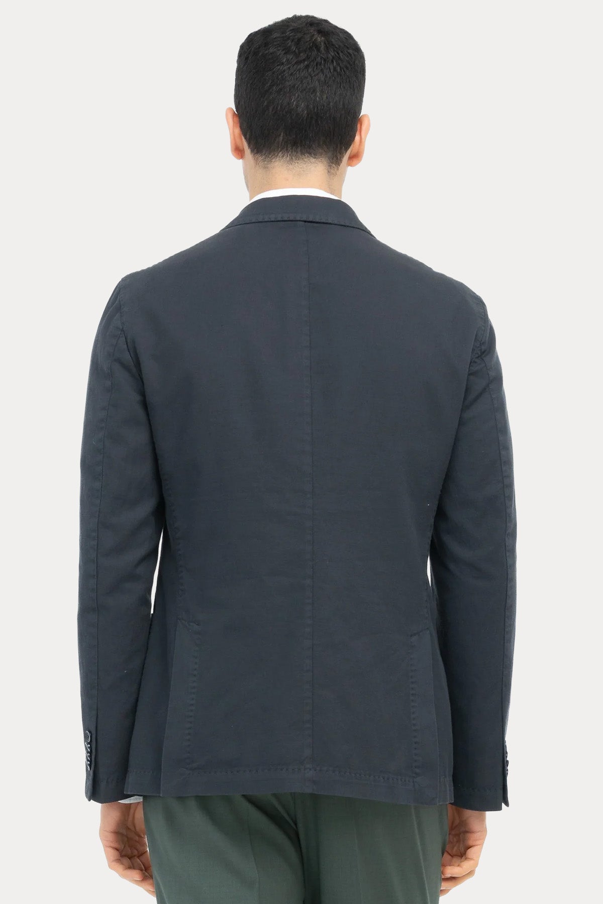 Paoloni Keten Blazer Ceket-Ceket-Libas