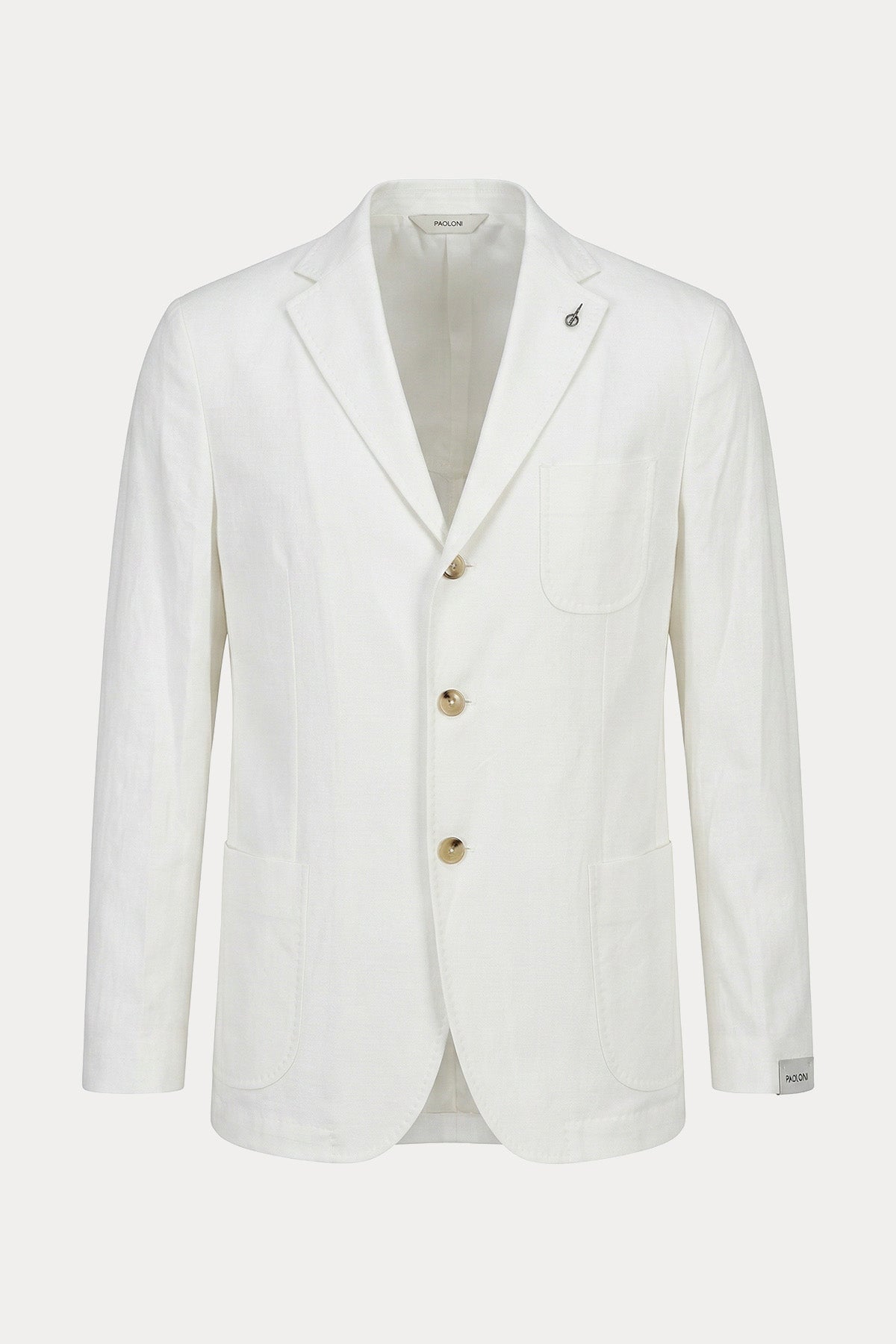 Paoloni Spor Cepli Keten Blazer Ceket-Ceket-Libas
