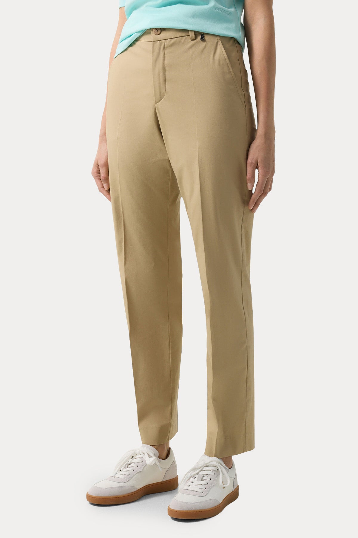 Bogner Abbie Straight Fit Beli Lastikli Yandan Cepli Streç Pantolon