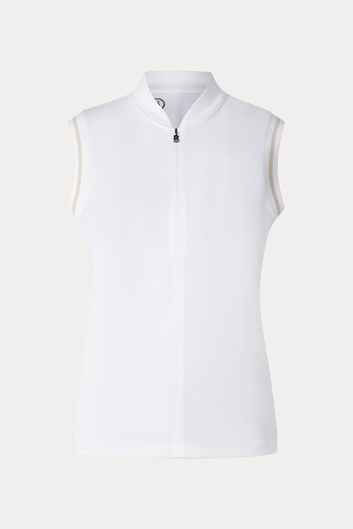 Bogner Evi Dik Yaka Yarım Fermuarlı Streç T-shirt