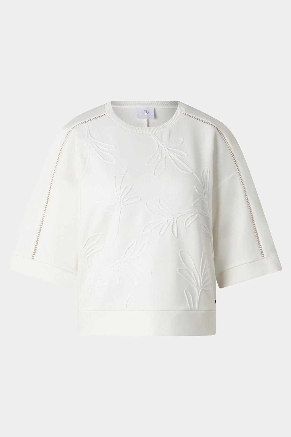 Bogner Rabea Geniş Kesim Nakış Çiçek Desenli Streç Sweatshirt