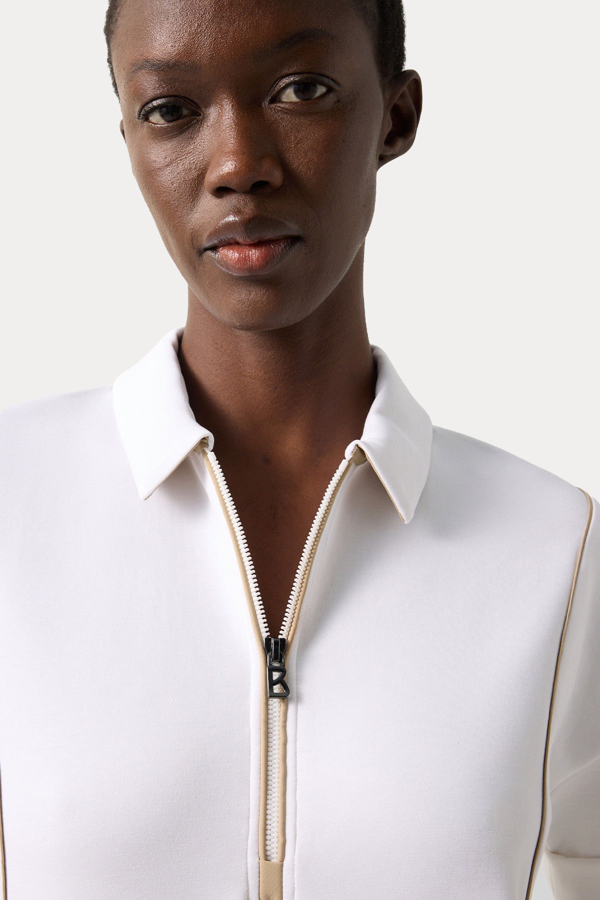 Bogner Finya Loose Fit Polo Yaka Yarım Fermuarlı Streç Sweatshirt