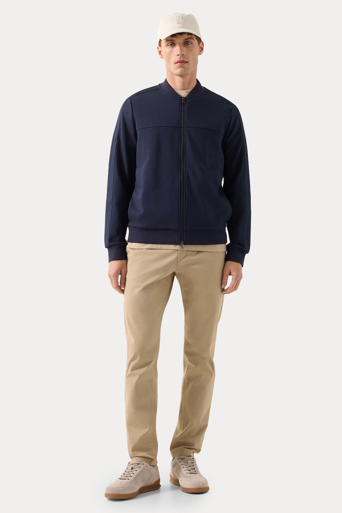 Bogner Lennox Comfort Fit Pilot Yaka Streç Bomber Ceket