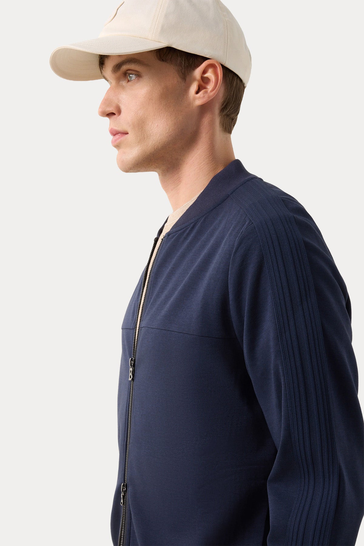 Bogner Lennox Comfort Fit Pilot Yaka Streç Bomber Ceket