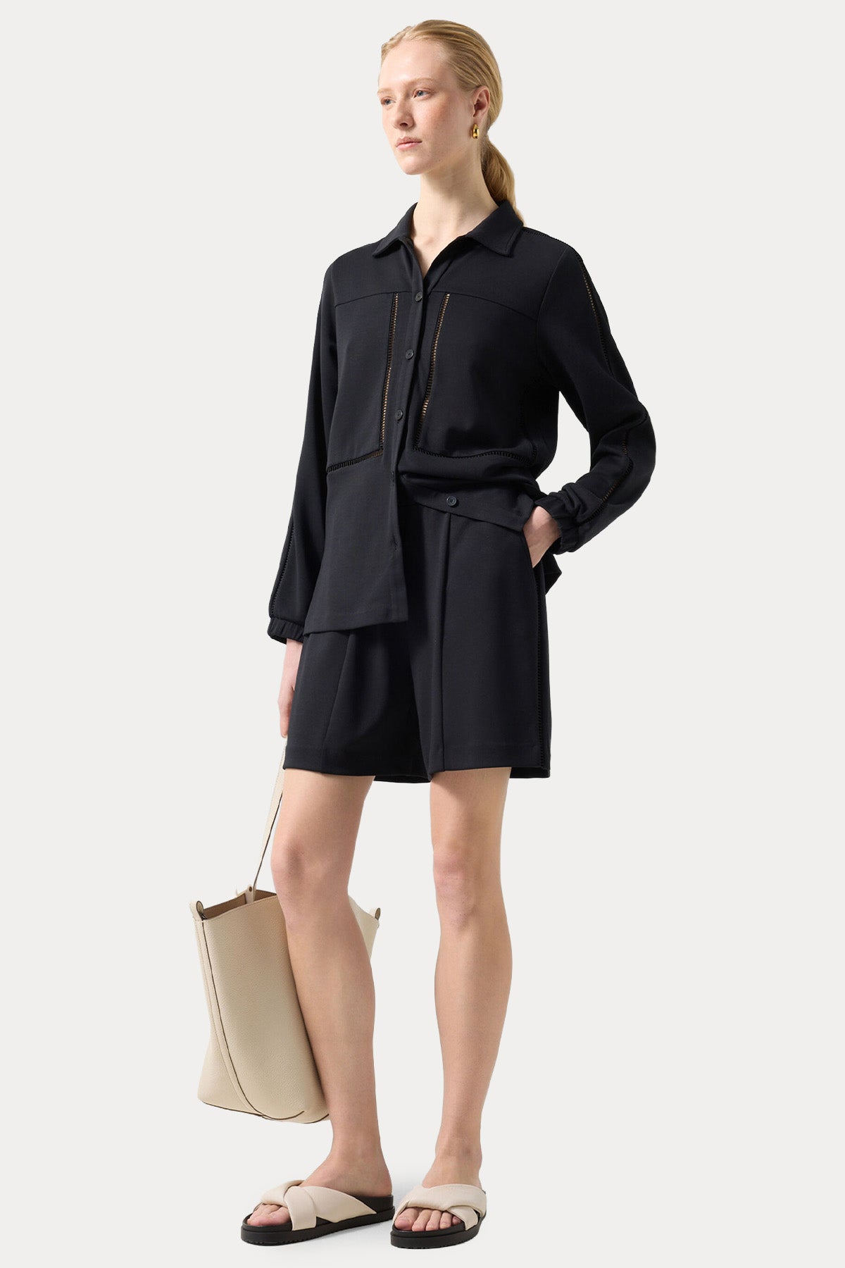 Bogner Romi Beli Lastikli Streç Jersey Şort