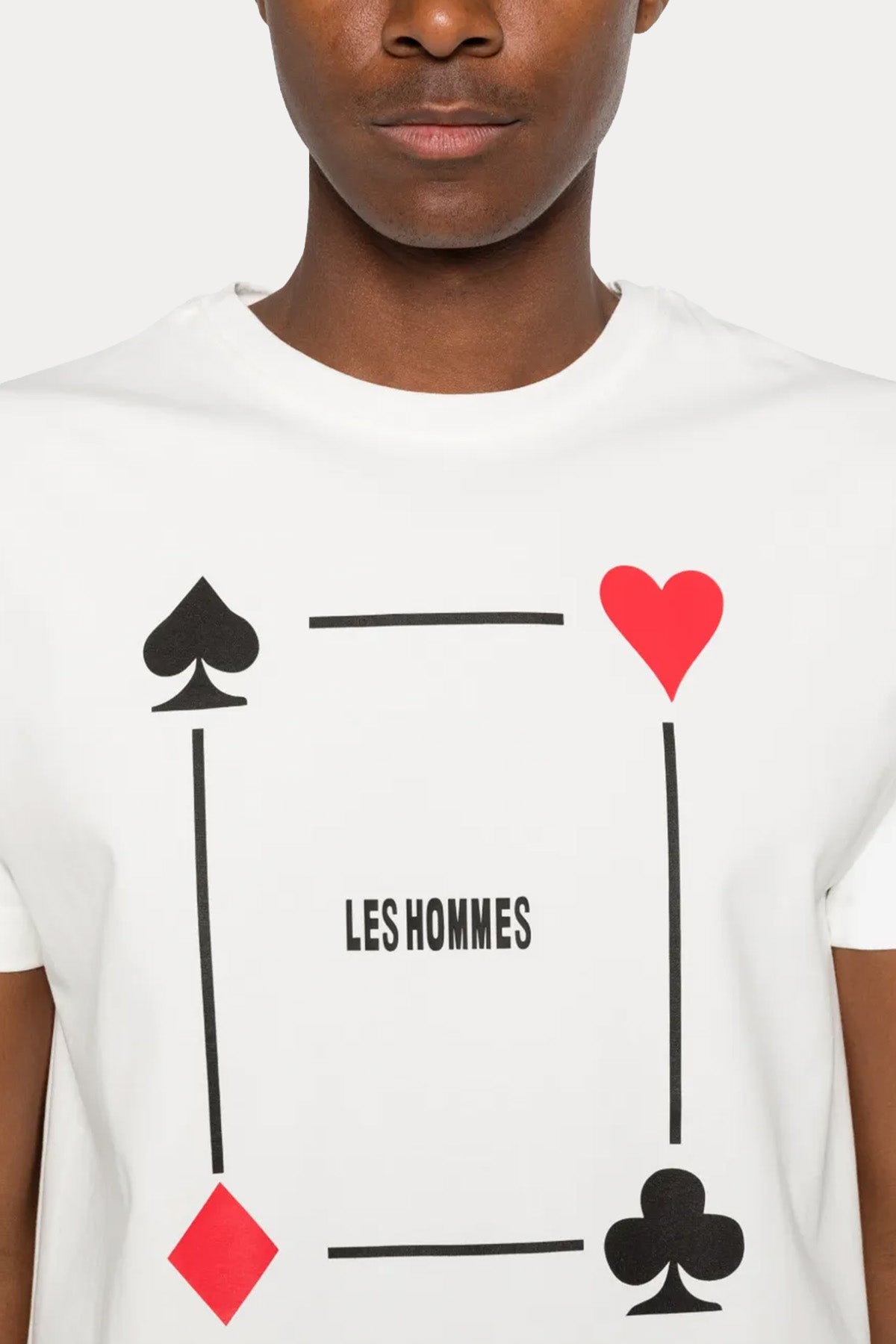 Les Hommes Regular Fit Desenli Streç T-shirt-T-shirt-Libas