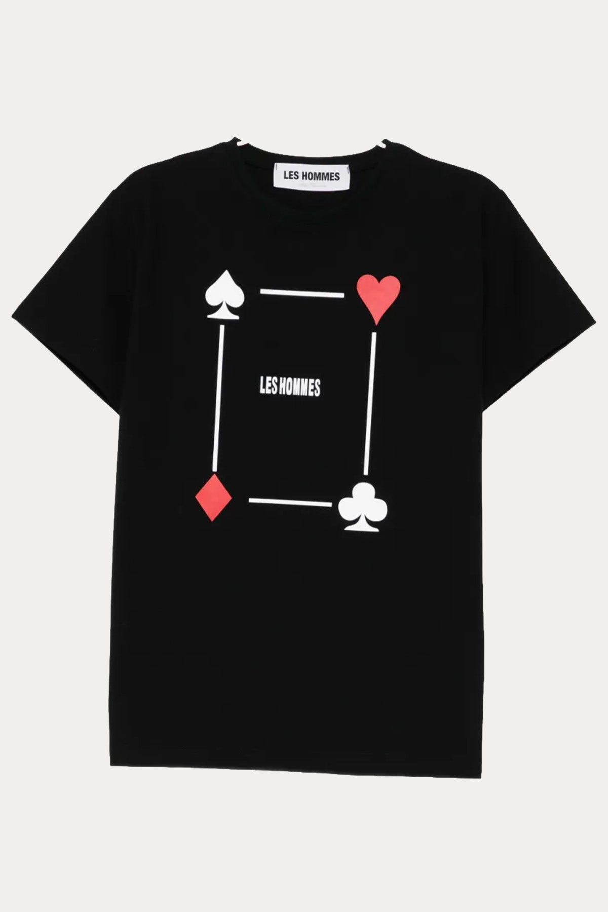 Les Hommes Regular Fit Desenli Streç T-shirt-T-shirt-Libas