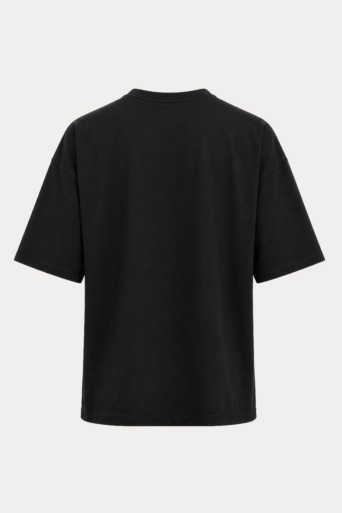 Les Hommes Geniş Kesim Logolu Desen Baskılı T-shirt