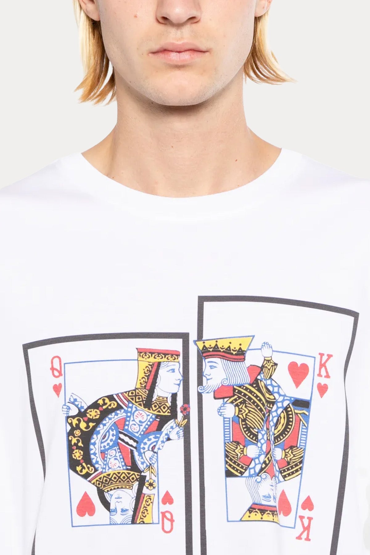 Les Hommes Geniş Kesim Desenli T-shirt-T-shirt-Libas