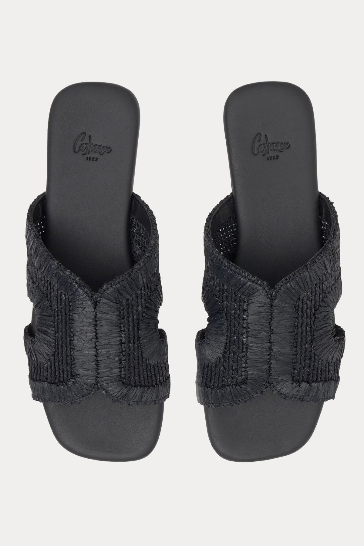 Castaner Phillipa Küt Burun Hasır Örgü Deri Terlik