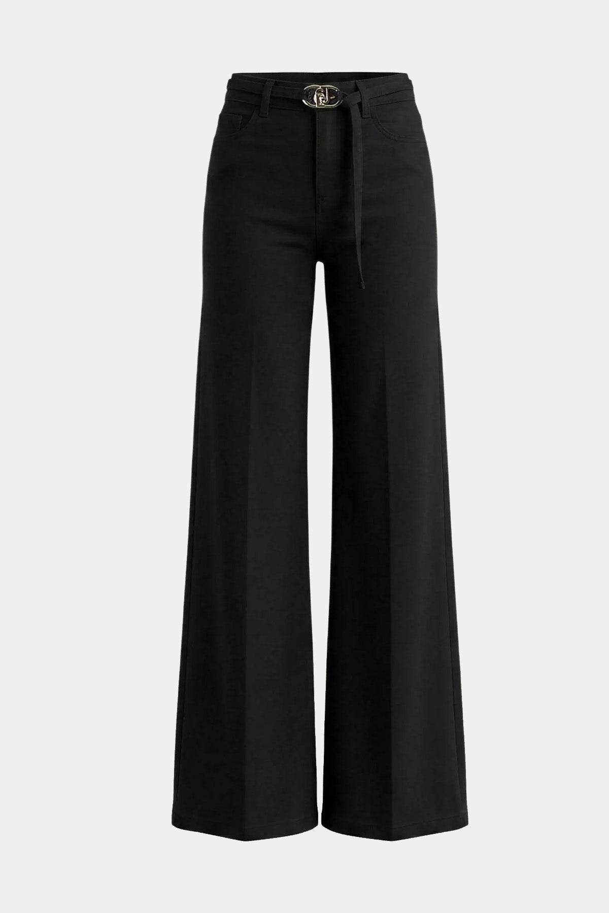 Liu Jo Wide Leg Yüksek Bel Kemerli Streç Jeans