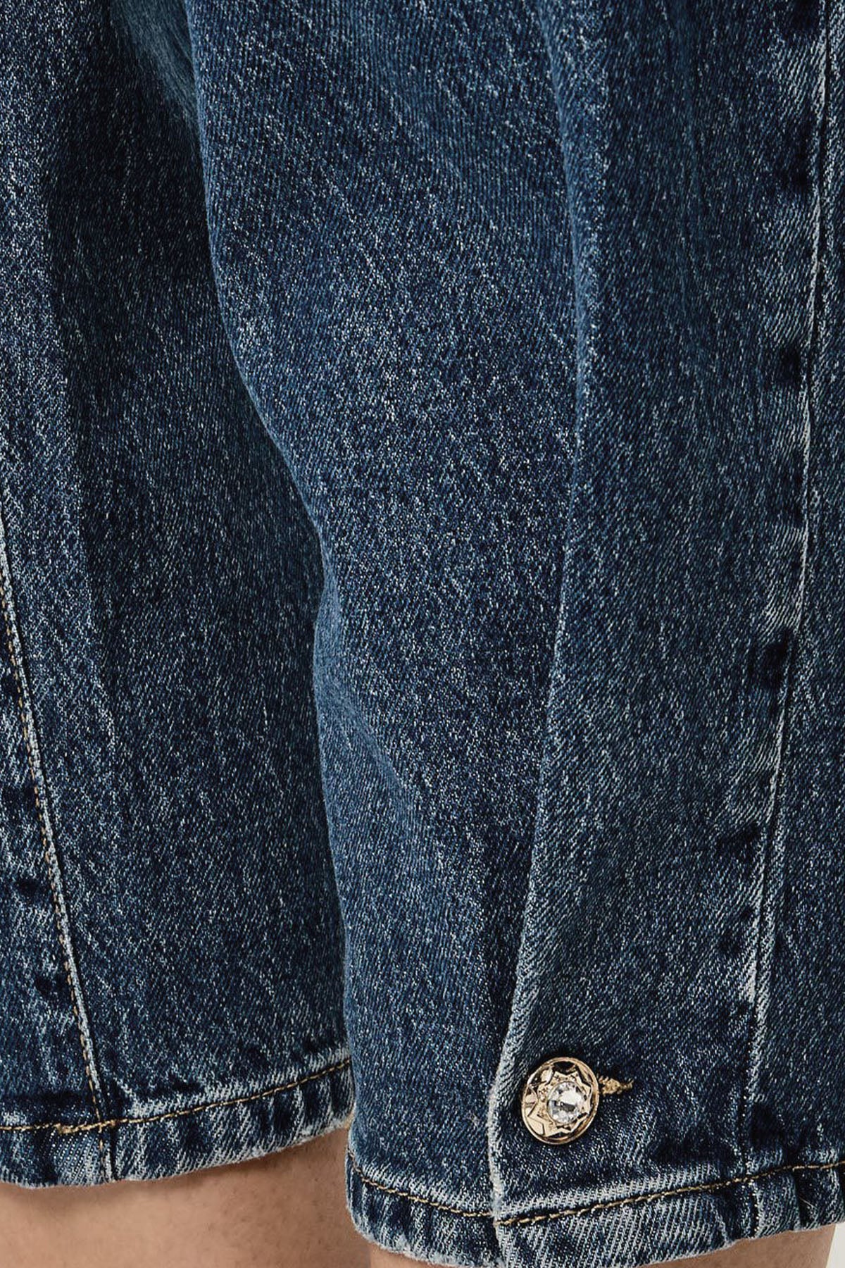 Liu Jo Balloon Fit Yüksek Belli Yıkamalı Crop Jeans