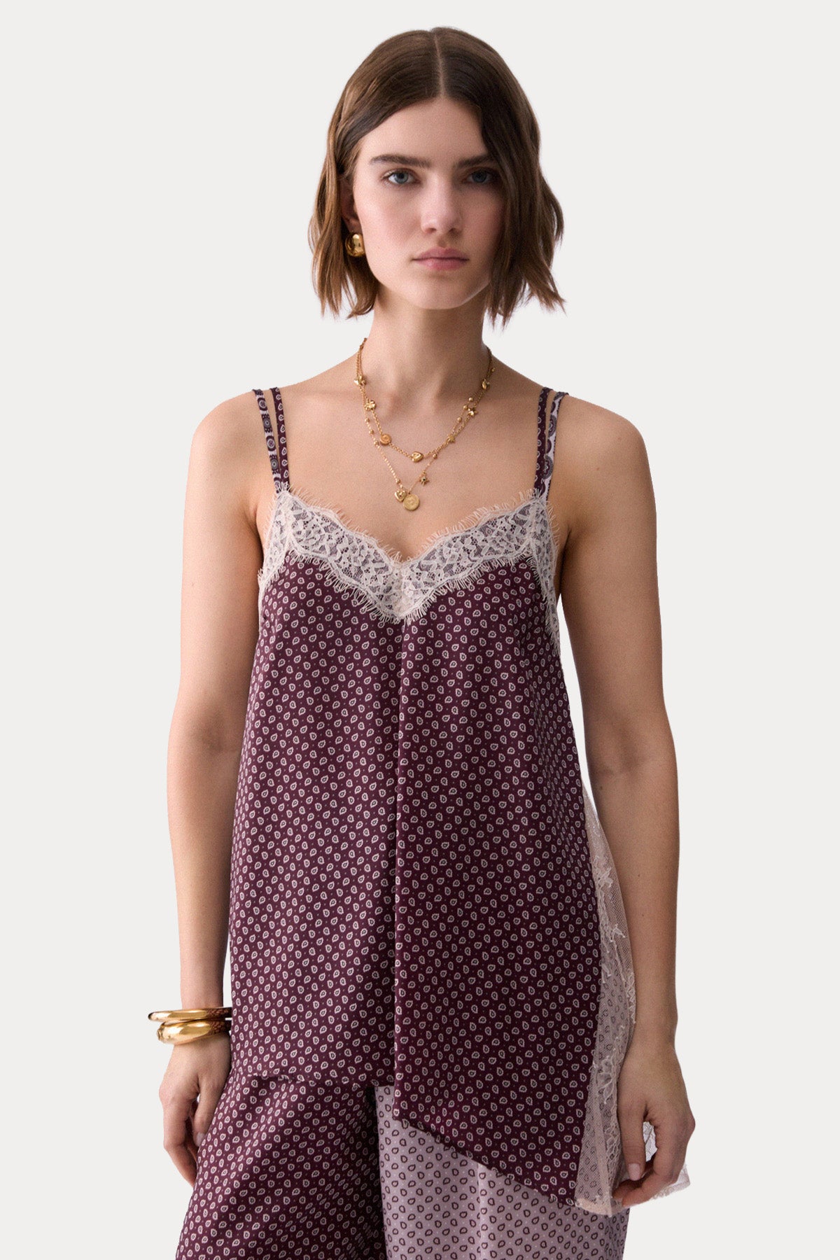 Liu Jo Comfort Fit Mikro Şal Desenli Bluz