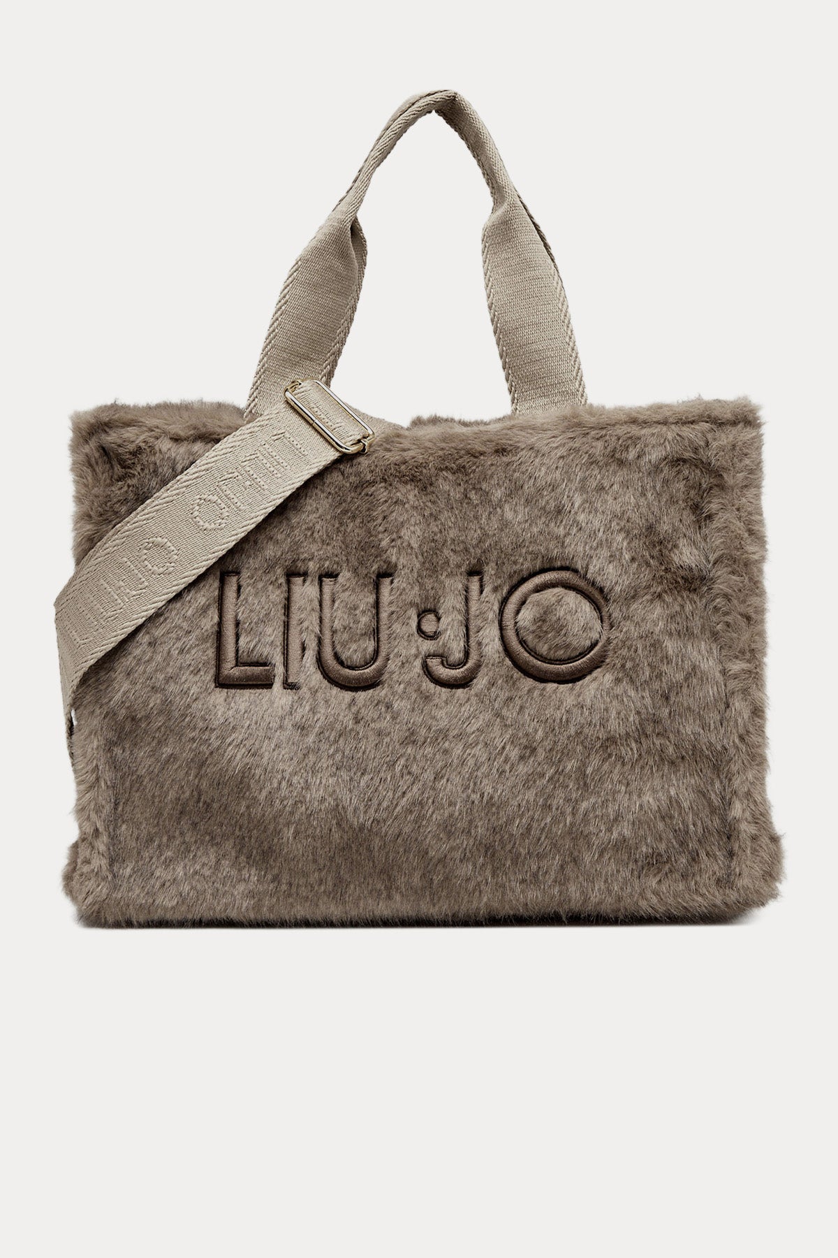 Liu Jo Logolu Peluş Omuz Çantası