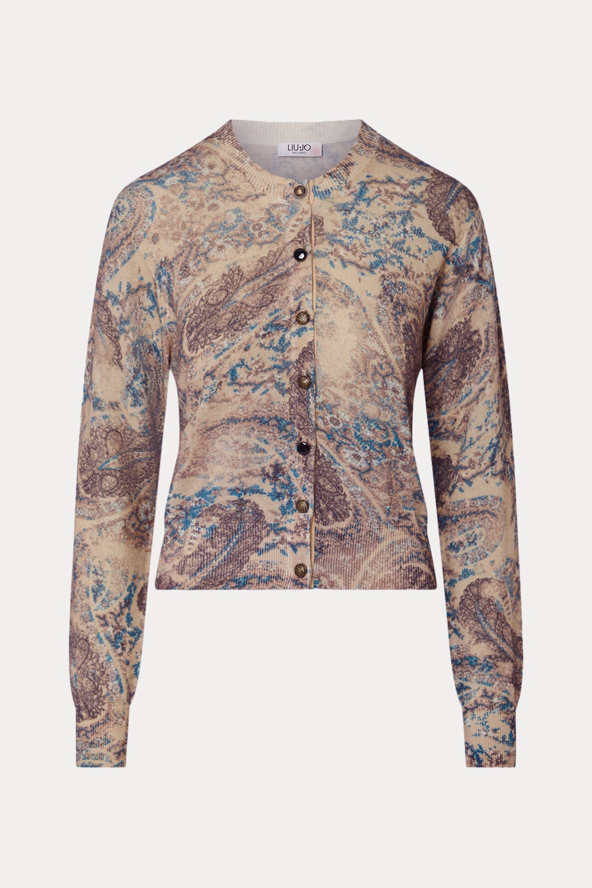Liu Jo Vintage Paisley Desenli Yün Triko Ceket