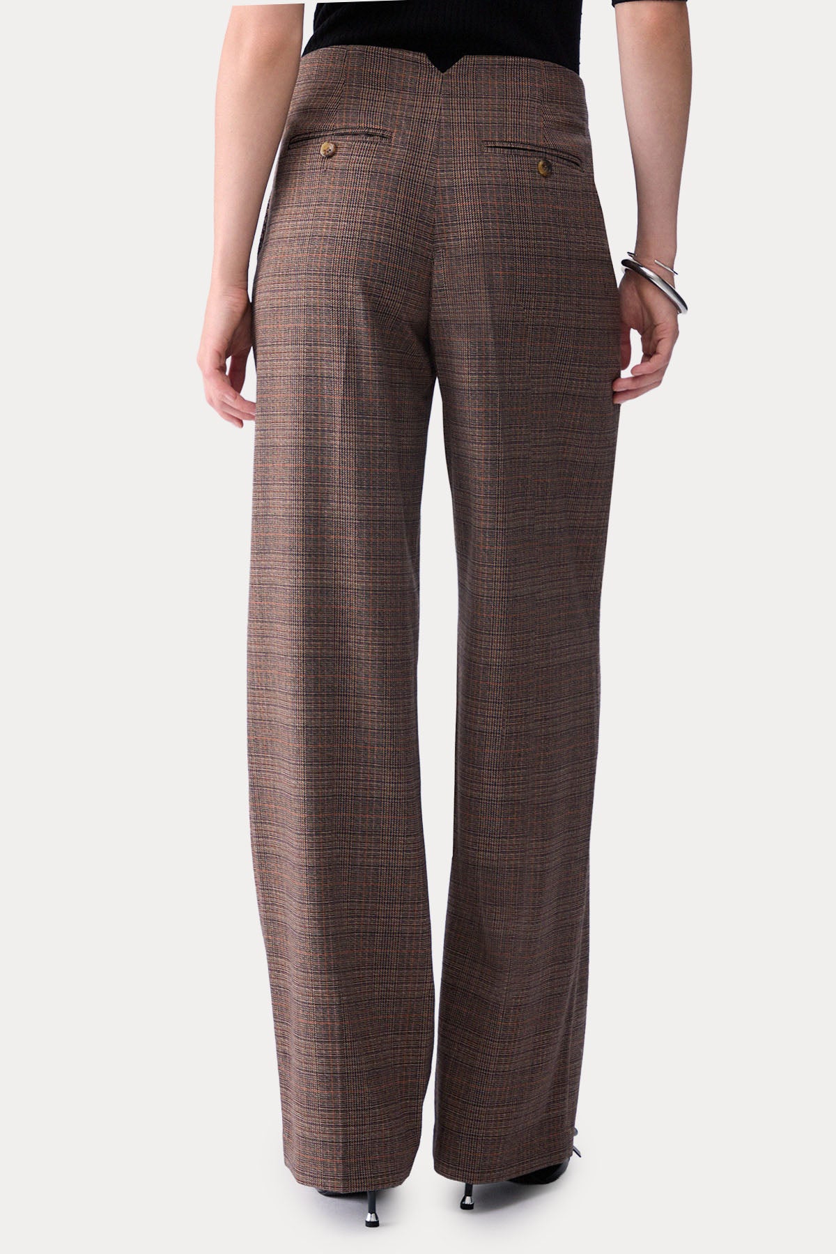 Liu Jo Straight Fit Ekose Desenli Pantolon