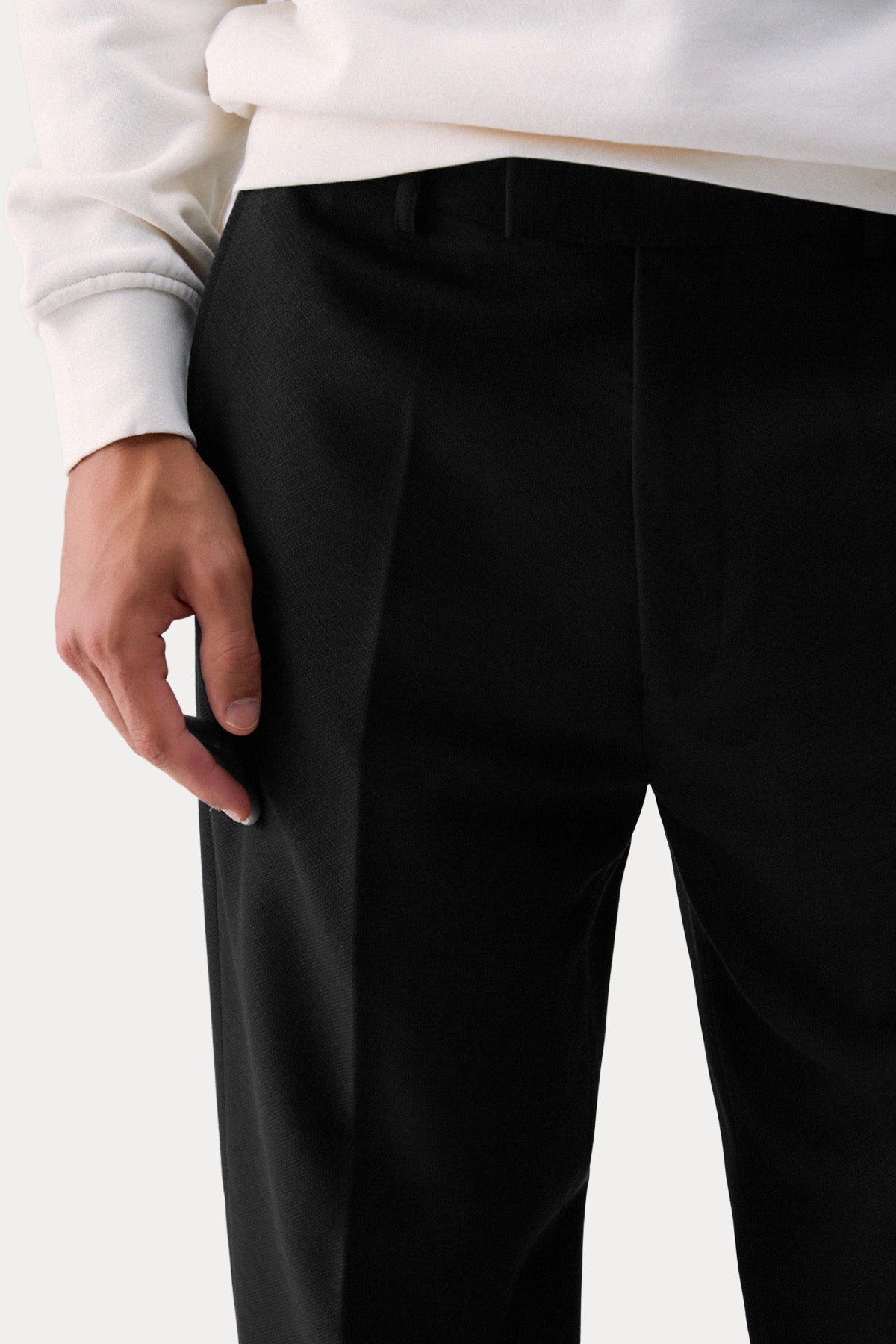 Liu Jo Relaxed Fit Tek Pile Yandan Cepli Yün Pantolon