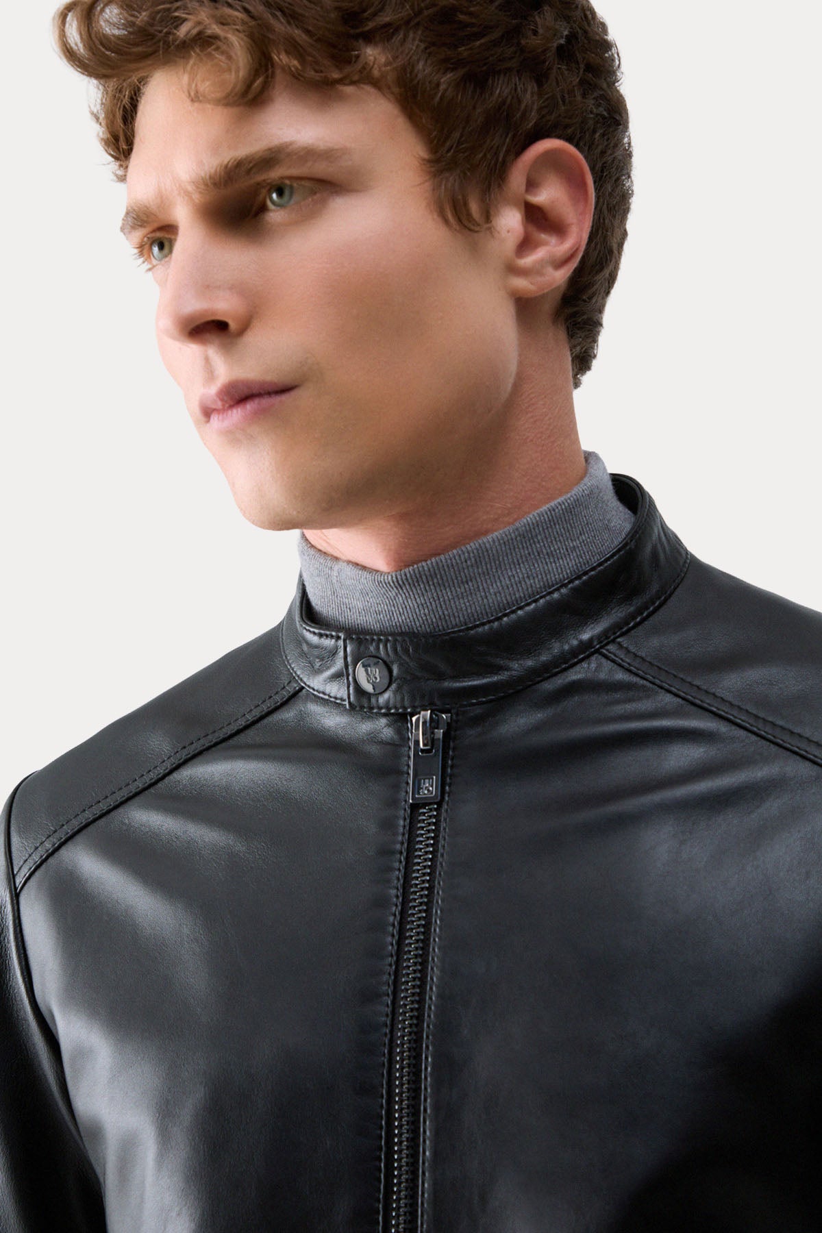 Liu Jo Regular Fit Biker Deri Ceket