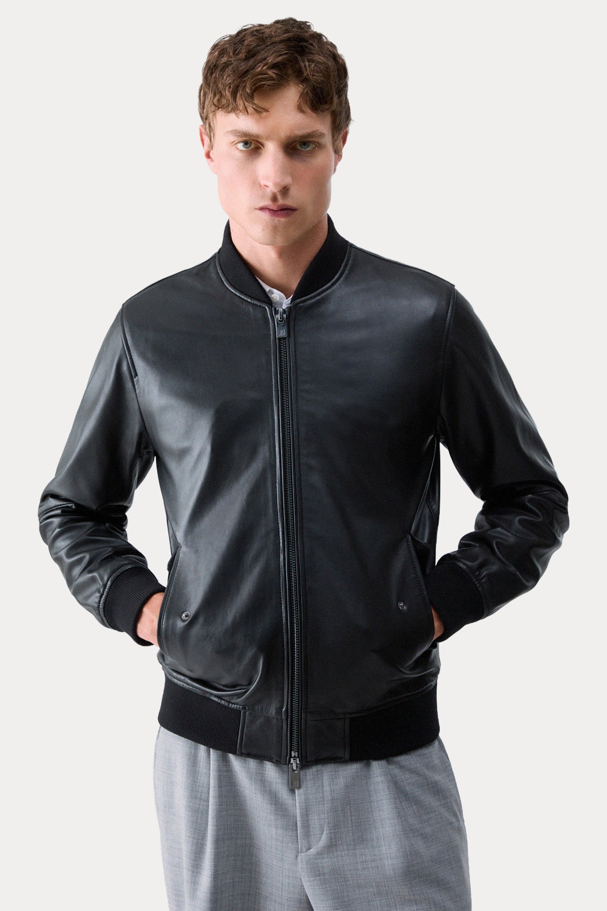 Liu Jo Regular Fit Bomber Deri Ceket