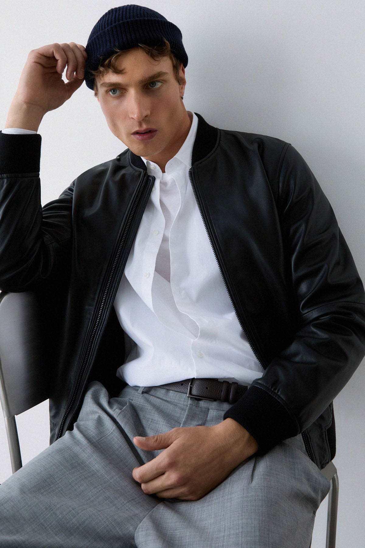Liu Jo Regular Fit Bomber Deri Ceket