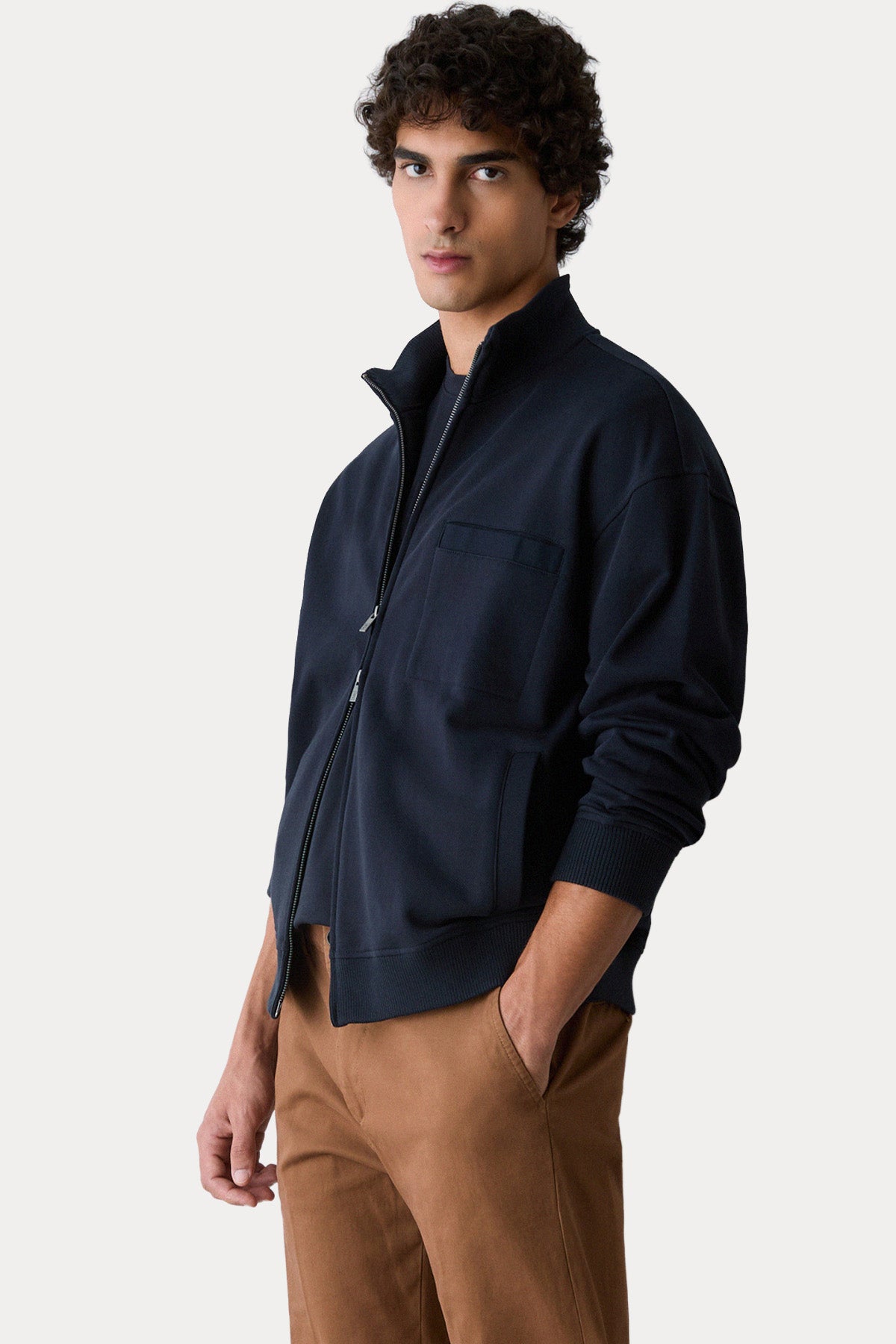 Liu Jo Relaxed Fit Dik Yaka Sweatshirt Ceket