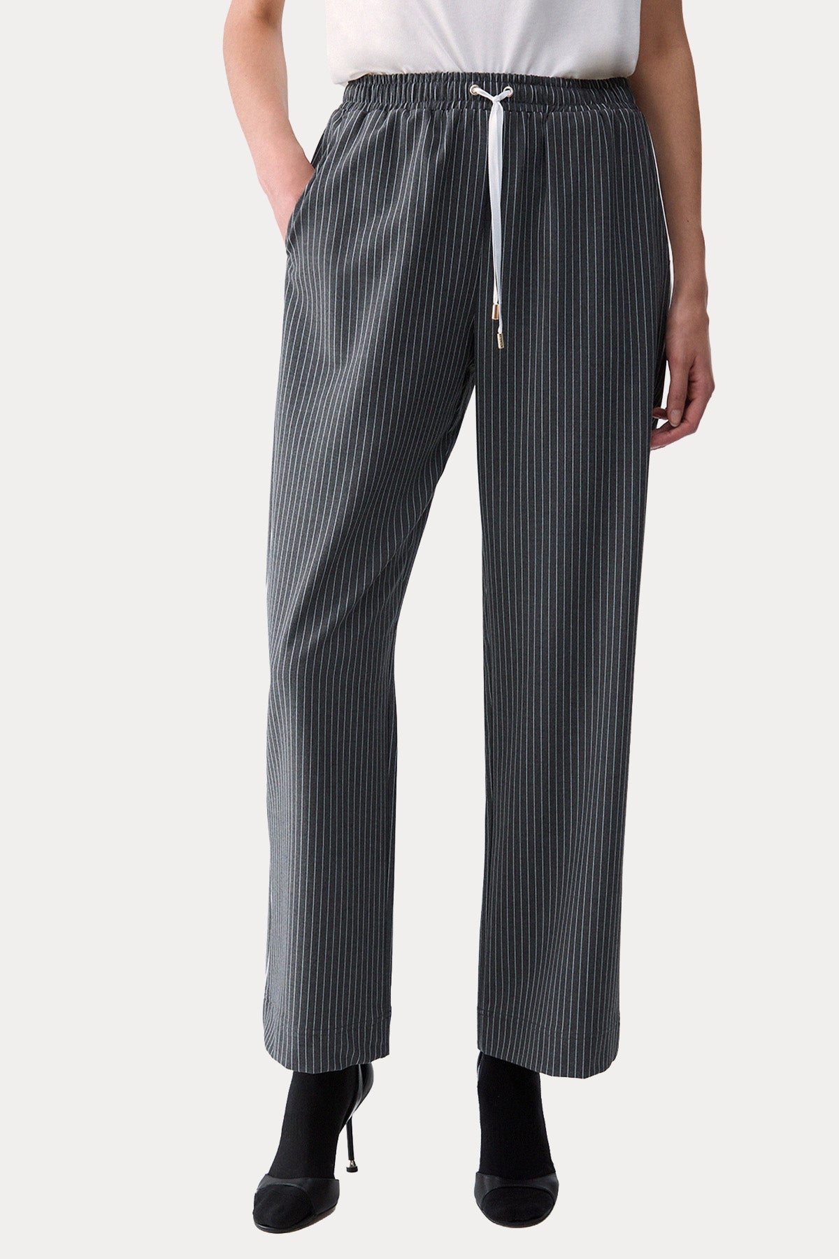 Liu Jo Çizgili Streç Sweatshirt Pantolon Set