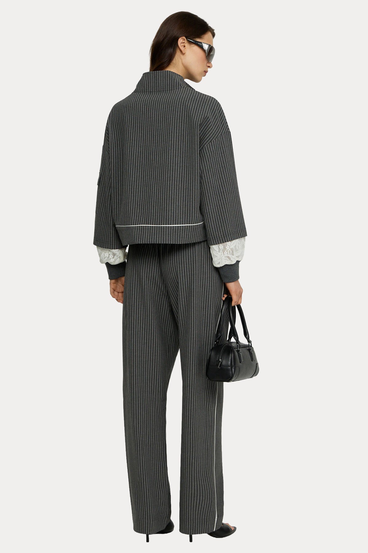 Liu Jo Çizgili Streç Sweatshirt Pantolon Set
