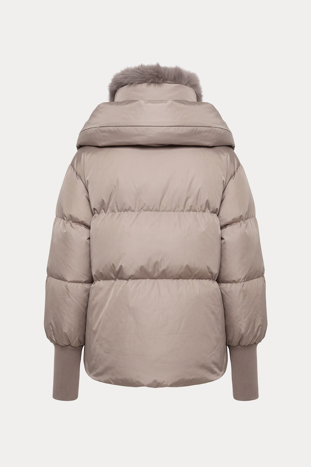 Hetrego Yakası Kürklü Puffer Mont