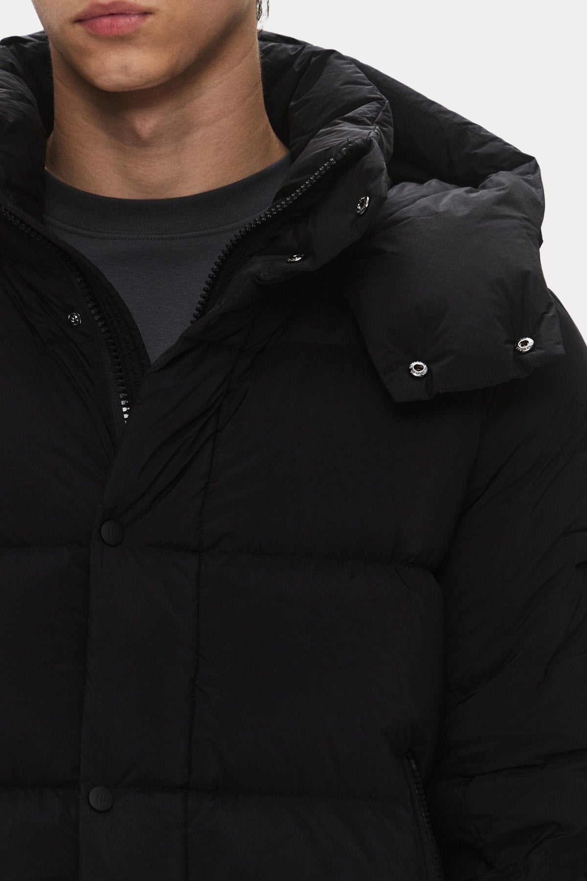 Hetrego Gaspard Relaxed Fit Kapüşonlu Puffer Mont