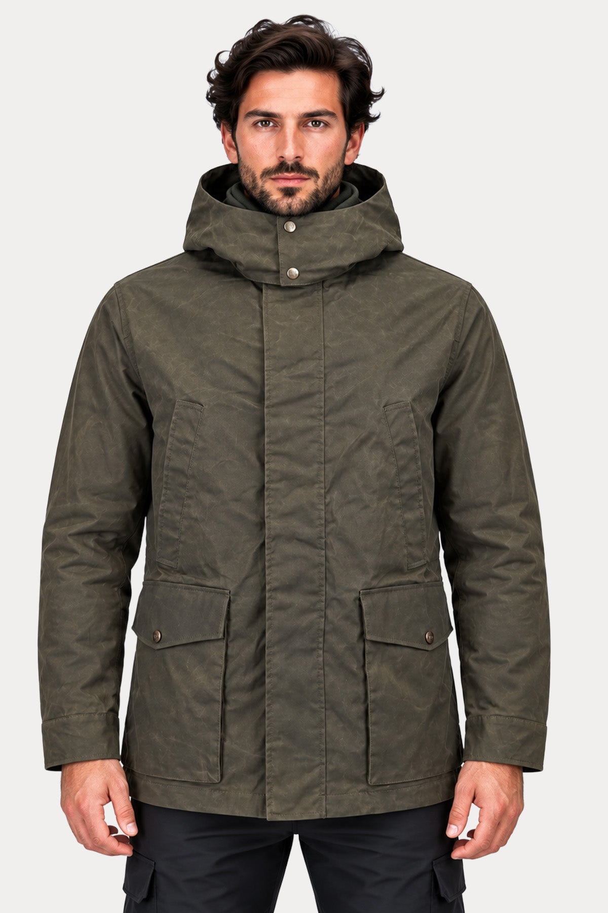 Hetrego Flond Relaxed Fit Kapüşonlu Spor Cepli Ceket